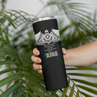 AIGA Always In Gods Arms Samoa Skinny Tumbler Polynesian Tribal Tattoo Art Family Heritage Faith TS04 - Polynesian Pride
