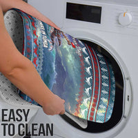 Tonga Christmas Bathroom Set with Singing Whale Ocean Scene National Coat of Arms - Polynesian Pride