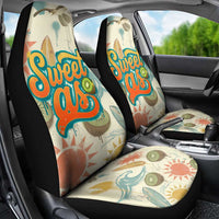 NZ Slang Sweet As Kiwi Shaka Sign Car Seat Cover New Zealand Surfboards Sun and Tropical Beach Retro TS04 - Polynesian Pride