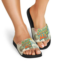 NZ Slang Sweet As Kiwi Shaka Sign Slide Sandals New Zealand Surfboards Sun and Tropical Beach Retro TS04 - Polynesian Pride