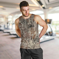 Choice Bro Graffiti Handshake Men Tank Top New Zealand Slang Fern Brick Wall and Urban Street Art TS04 Multicolor - Polynesian Pride