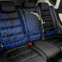 Pohnpei Federated States Of Micronesia Back Car Seat Cover Polynesian Tribal Heritage Art With Blue Island Tattoo Patterns