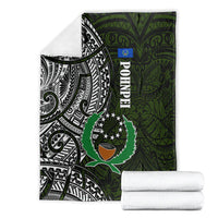 Pohnpei Federated States Of Micronesia Blanket Polynesian Tribal Heritage Art With Kaselehlie State Seal