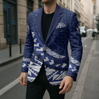 Northern Mariana Islands Saipan Blazer Polynesian Tribal Pattern - Commonwealth Seal Art