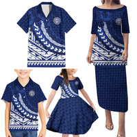 Northern Mariana Islands Saipan Family Matching Puletasi and Hawaiian Shirt Polynesian Tribal Pattern - Commonwealth Seal Art TS04 - Polynesian Pride