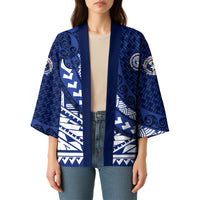 Northern Mariana Islands Saipan Kimono Polynesian Tribal Pattern - Commonwealth Seal Art