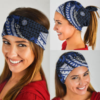 Northern Mariana Islands Saipan Neck Gaiter Polynesian Tribal Pattern - Commonwealth Seal Art