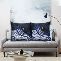 Northern Mariana Islands Saipan Pillow Cover Polynesian Tribal Pattern - Commonwealth Seal Art