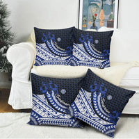 Northern Mariana Islands Saipan Pillow Cover Polynesian Tribal Pattern - Commonwealth Seal Art