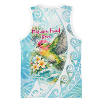 Saipan CMNI Basketball Jersey Polynesian Northern Mariana Islands Fruit Dove Watercolor