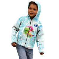 Saipan CMNI Kid Hoodie Polynesian Northern Mariana Islands Fruit Dove Watercolor