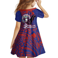 Saipan Northern Mariana Islands Family Matching Tank Maxi Dress and Hawaiian Shirt Polynesian Tribal Tattoo Art With Hibiscus Flowers And Seal TS04 - Polynesian Pride