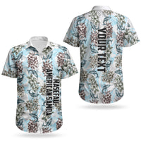 Personalized Masefau American Samoa Couples Matching Mermaid Dress and Hawaiian Shirt Vintage Whale Hibiscus Ocean Waves
