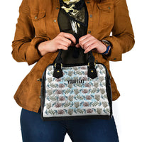 Personalized Masefau American Samoa Shoulder Handbag Vintage Whale Hibiscus Ocean Waves