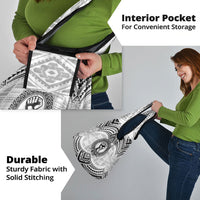Aiga Samoa Raised Fist Grocery Bag Polynesian Tribal Tattoo Art Family Pride TS04 - Polynesian Pride