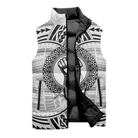Aiga Samoa Raised Fist Sleeveless Puffer Jacket Polynesian Tribal Tattoo Art Family Pride TS04 - Polynesian Pride