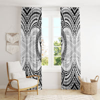 Aiga Samoa Raised Fist Window Curtain Polynesian Tribal Tattoo Art Family Pride TS04 - Polynesian Pride