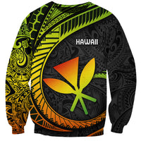 Hawaii Kanaka Maoli Sweatshirt Polynesian Tornado Infusion Gradient TS04 Unisex Gradient - Polynesian Pride