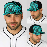 Turquoise New Zealand Mangopare Baseball Net Cap Aotearoa Maori Koru Style - Polynesian Pride