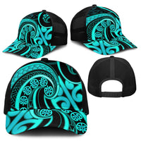 Turquoise New Zealand Mangopare Mesh Trucker Cap Aotearoa Maori Koru Style - Polynesian Pride