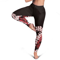 Ulaula Aloha Hawaii Lei Leggings Tropical Flowers Elegant Vibe - Polynesian Pride