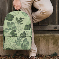 Vesuvian Green Aloha Hawaii Hibiscus Orchid Seamless Backpack