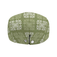 Vesuvian Green Palaka Quilt Hawaii Jeff Hat Traditional Hawaii-plaid Pattern - Polynesian Pride