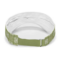 Vesuvian Green Palaka Quilt Hawaii Sun Visor Cap Traditional Hawaii-plaid Pattern LT14 - Polynesian Pride