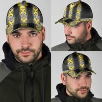 Yellow Taniko Aotearoa Classic Cap Niho Taniwha Mix Poutama LT14