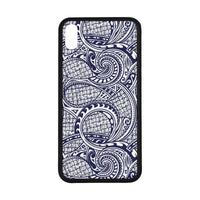 Polynesian 01 Rubber Phone Case One Size iPhone XS Max Black - White - Polynesian Pride