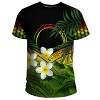 Nukuoro T Shirts, Micronesia Plumeria Banana Leaves Reggae Unisex Rasta - Polynesian Pride