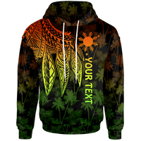 The Philippines Custom Hoodie Polynesian Wings (Reggae) Unisex Reggae - Polynesian Pride
