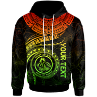 Polynesian Hawaii Custom Hoodie Maui Polynesian Waves (Reggae) Unisex Reggae - Polynesian Pride
