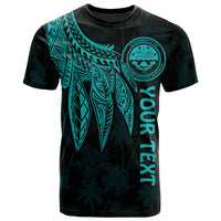 Federated States of Micronesia Custom T Shirt Polynesian Wings (Turquoise) Unisex Turquoise - Polynesian Pride