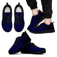 Cook Islands Polynesian Sneakers - Circle Style 08 Men's Sneakers Black - Polynesian Pride