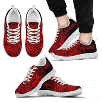 Cook Islands Polynesian Sneakers - Circle Style 02 Men's Sneakers White - Polynesian Pride