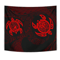 Hawaii Polynesian Turtle Tapestry Red - Polynesian Pride