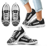 Chuuk Sneakers - Chuuk Flag Micronesian Black Style - Polynesian Pride