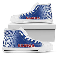 Samoa High Top Shoes - Polynesian Fog Blue - Polynesian Pride