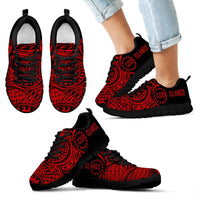 Cook Islands Polynesian Sneakers - Circle Style 02 Kid's Sneakers Black - Polynesian Pride