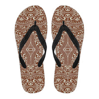 Polynesian Culture Flip Flops Men's Flip Flops - Black - 1 - Polynesian Pride