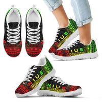 Niue Sneakers - Niue Polynesian Chief Tattoo Reggae Version - Polynesian Pride