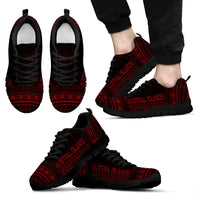 Austral Islands Sneakers - Austral Islands Polynesian Chief Tattoo Deep Red Version - Polynesian Pride