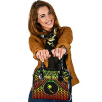 Polynesian Chuuk Personalised Shoulder Handbag - Reggae Vintage Polynesian Patterns One Size Reggae - Polynesian Pride