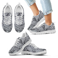 Poly Tribal Sneakers 16 Kid's Sneakers White - Polynesian Pride