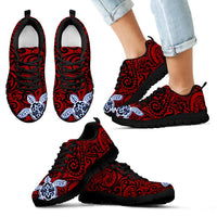 Turtle Poly Tribal Sneakers Kid's Sneakers - Polynesian Pride