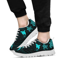 Papua New Guinea Sneakers - Turquoise Tentacle Turtle - Polynesian Pride