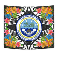 Federated States of Micronesia Tapestrys - Tropical Flowers Style - Polynesian Pride
