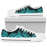 New Caledonia Low Top Canvas Shoes - Turquoise Tentacle Turtle - Polynesian Pride