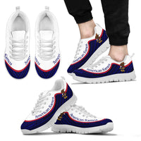 American Samoa Wave Sneakers Flag Color Men's Sneakers - White - American Samoa White - Polynesian Pride
